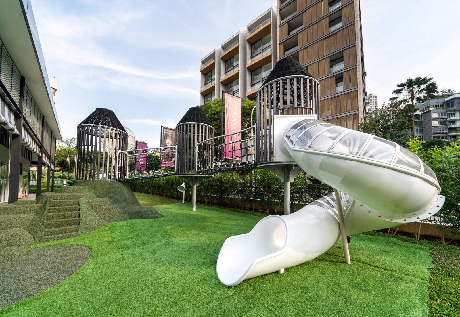 Outdoor playground at Odyssey The Global Preschool, Lloyd Road